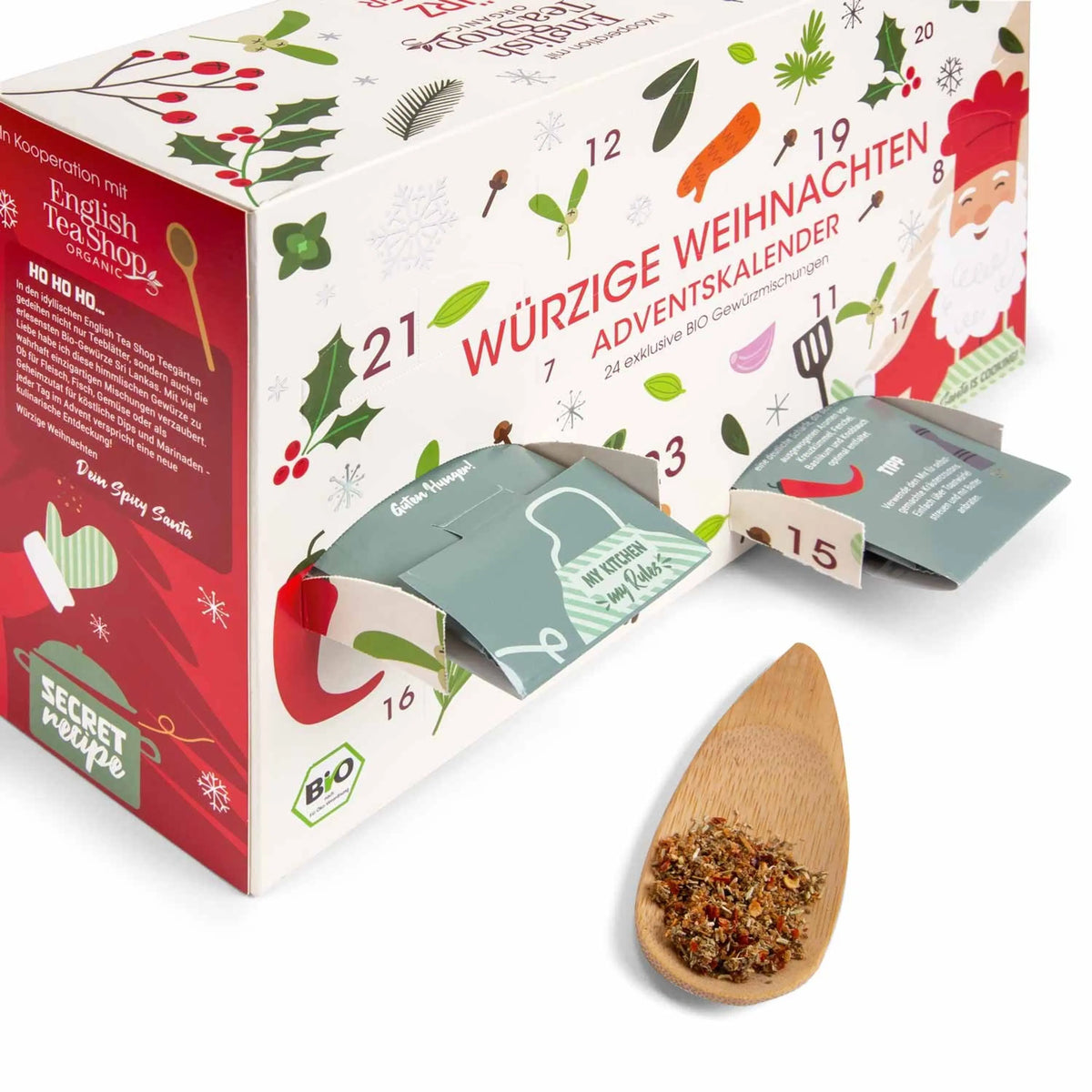 Gewürz Adventskalender "Würzige Weihnachten" - 24 BIO Gewürzmischungen