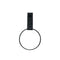 Handtuchring aus Leder S, Schwarz