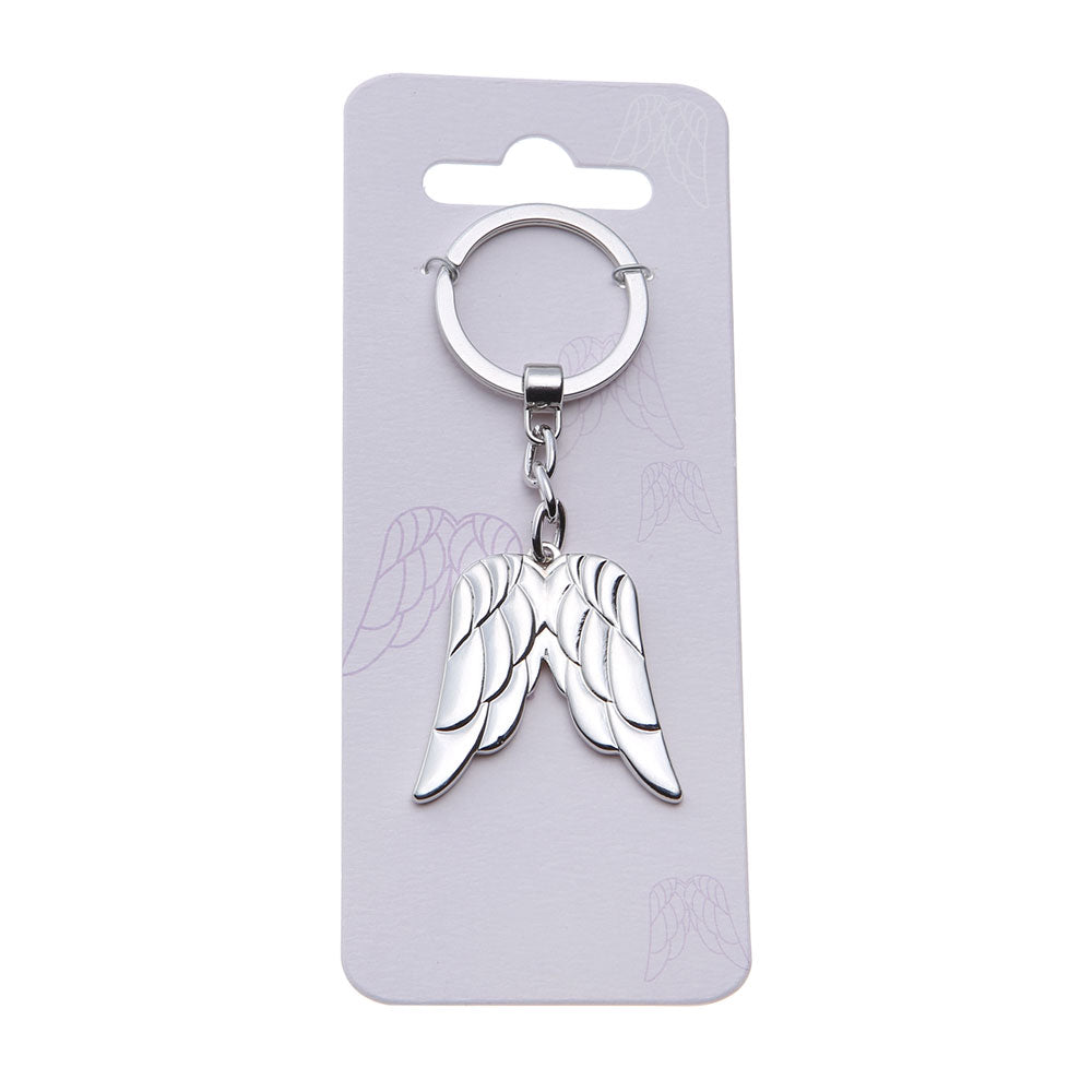 Schlüsselanhänger Zwei Engelsflügel in der Verpackung