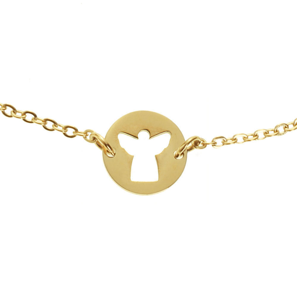 Armband Schutzengel - My little secret, vergoldet