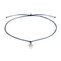 Das blaue Armband mit kleinem Engel Anhänger