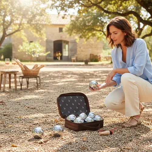 Set mit 6 Pétanque-Kugeln (Boule)
