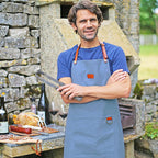 Küchenschürze Washed Canvas - Pastellblau