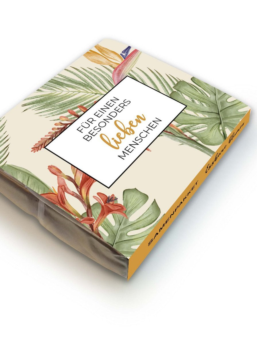 Samenpaket Essbare Blumen "Für einen besonders lieben Menschen"