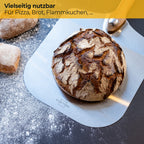 Pizzaschaufel Edelstahl mit drehbarem Griff