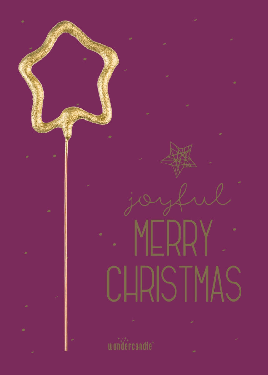Mini Wondercard Joyful Merry Xmas