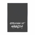 Geschirrtuch-ABTROCKNEN IST MÄNNLICH, grau