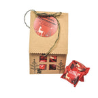 Der Glückskeks Adventskalender Haus mit drei einzelnen Glückskeksen