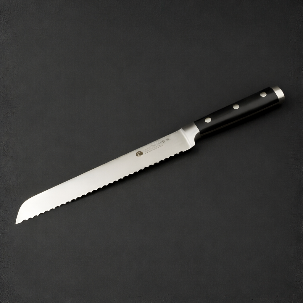 IZUMI ICHAGO Brotmesser auf dunklem Hintergrund