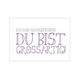 Postkarte quer, ICH HABE NACHGEMESSEN: DU BIST GROSSARTIG!