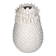 Deko Vase Ananas Weiß aus Stoneware