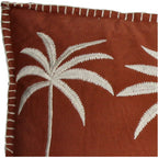 Kissen Baumwolle Terracotta - Palmen 40 x 60 cm