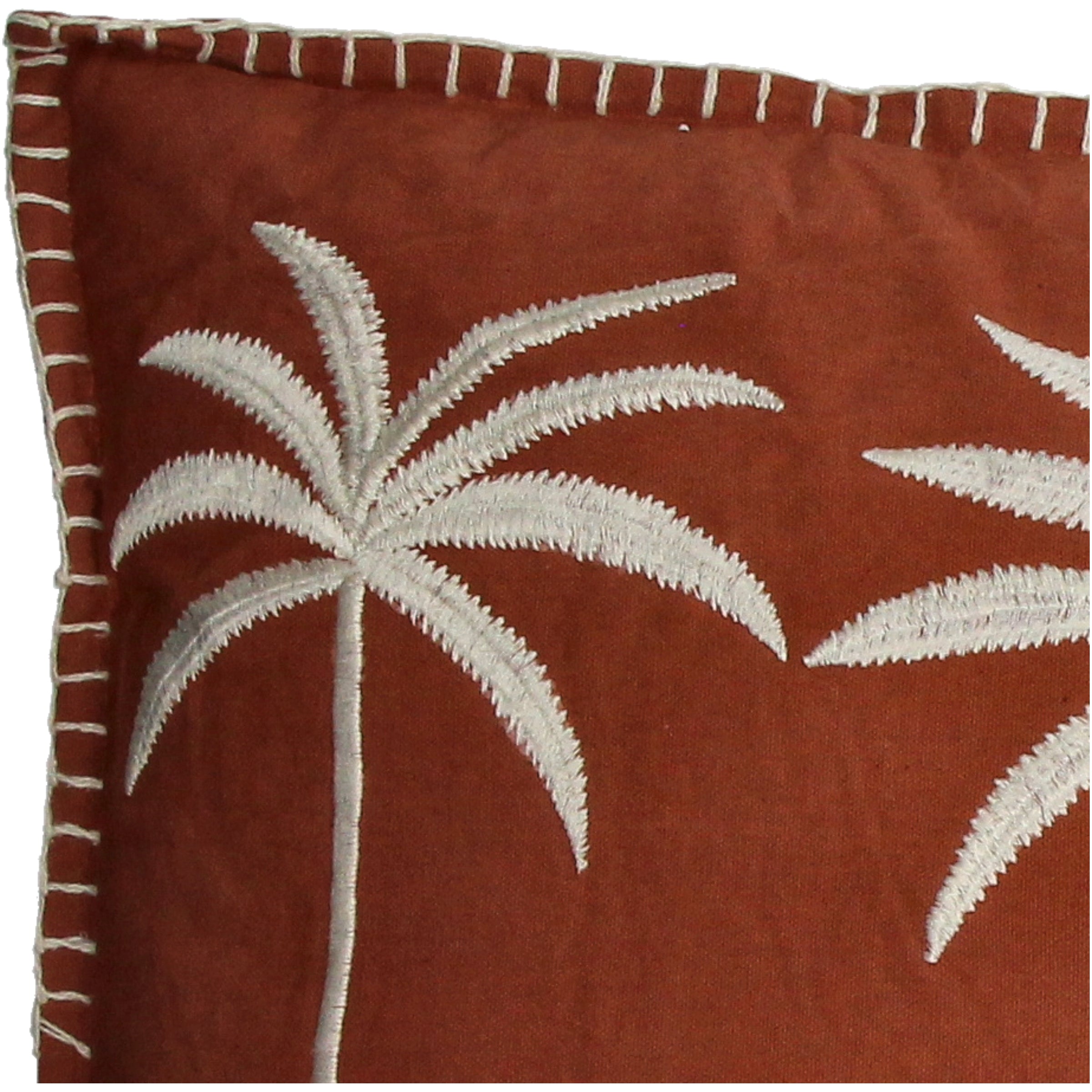 Kissen Baumwolle Terracotta - Palmen 40 x 60 cm