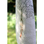 Schürze Leinen Natur - Karotte, Irisdruck