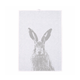 Geschirrtuch - Feldhase, silbergrau