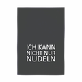 Geschirrtuch grau - Ich kann nicht nur Nudeln