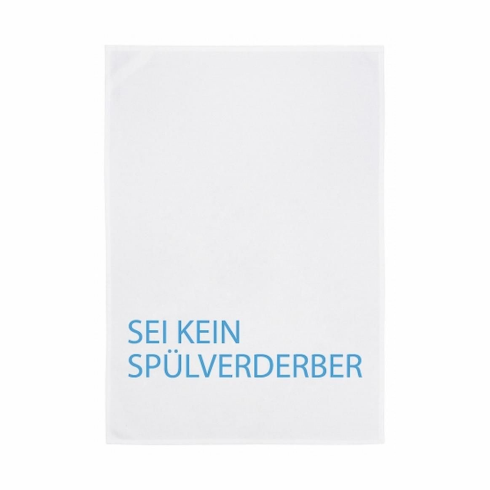 Geschirrtuch mit Lustigem Spruch SEI KEIN SPÜLVERDERBER von 17;30