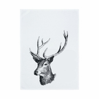 Ein Baumwoll-Geschirrtuch Graues Reh 17;30