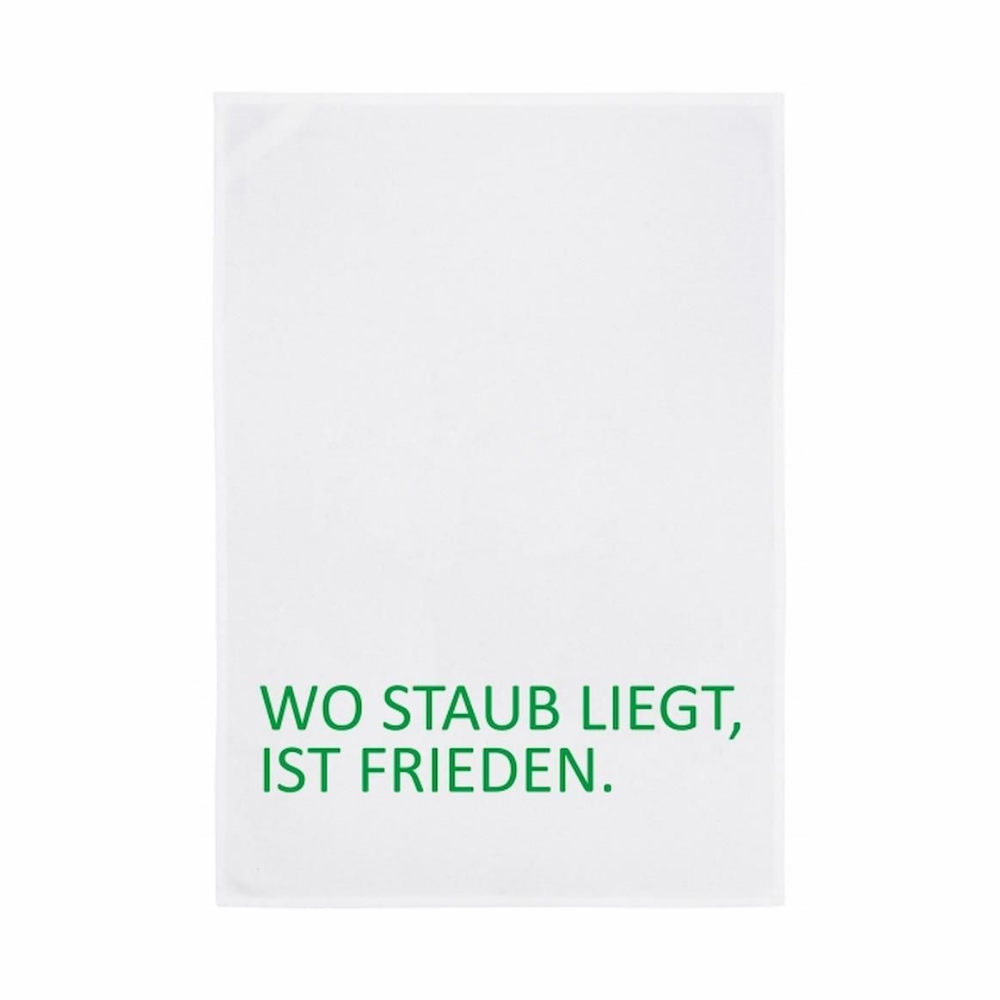 Ein Schönes Geschirrtuch mit dem Spruch als Geschirrtuch von 17;30 aus Baumwolle