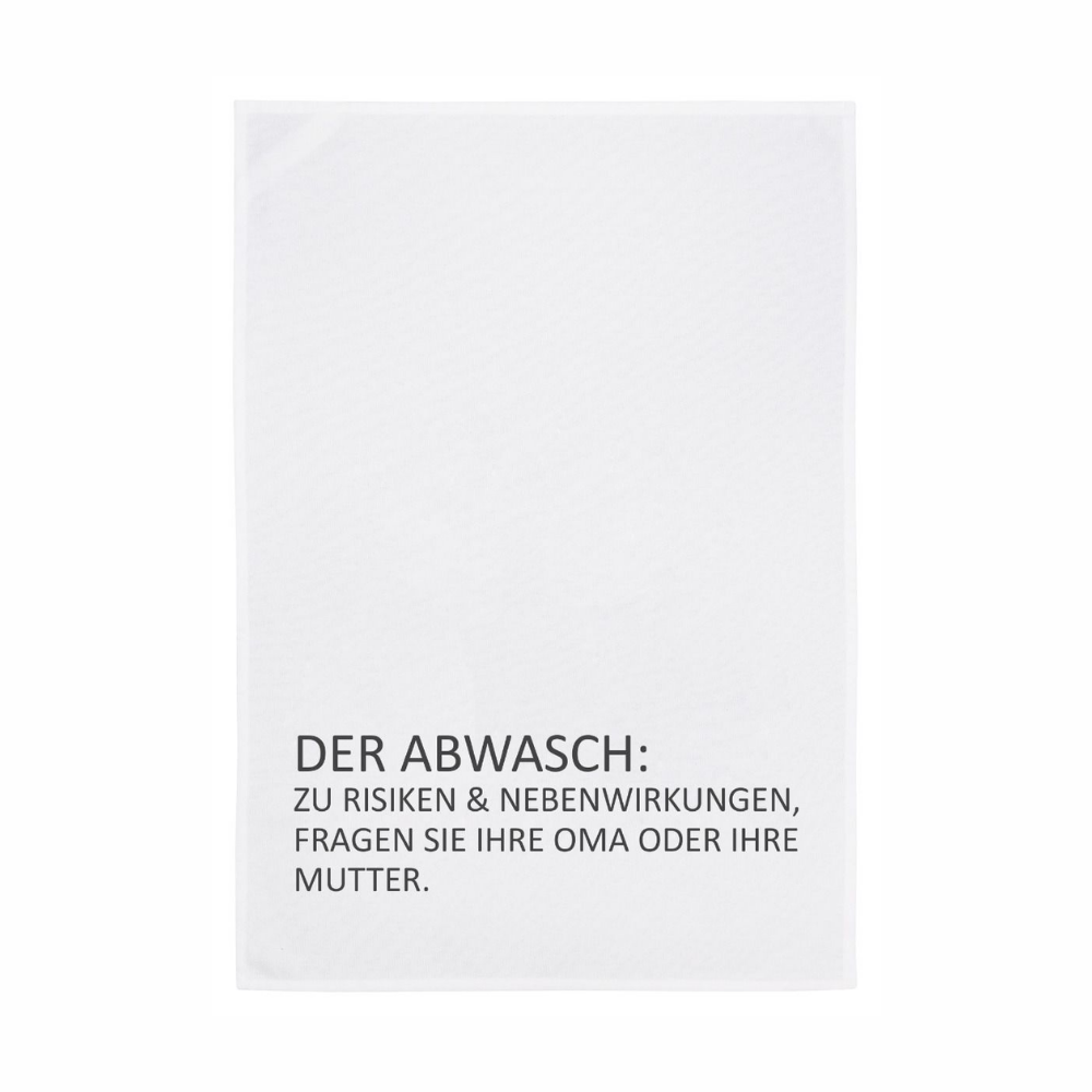Geschirrtuch: Der Abwasch: Zu Risiken & Nebenwirkungen