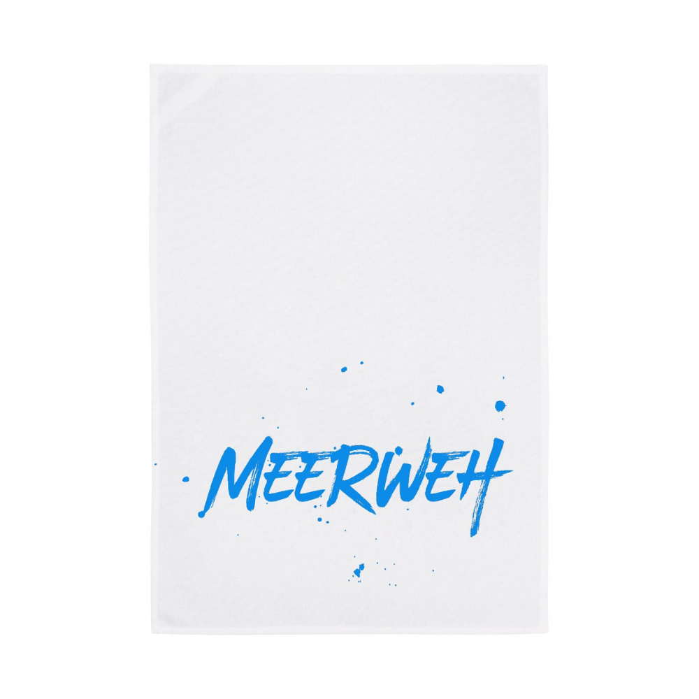 Geschirrtuch mit dem Spruch ``Meerweh```drauf als Geschirrtuch