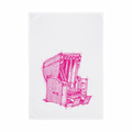 Geschirrtuch - Strandkorb, neon pink
