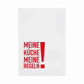 Lustiges GEschirrtuch mit dem Spruch Meine Küche meine Regeln