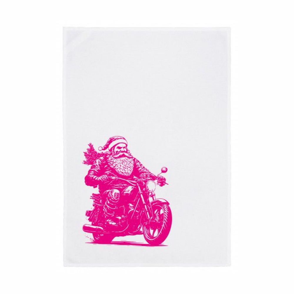 Geschirrtuch "Go Santa Go!" Pink