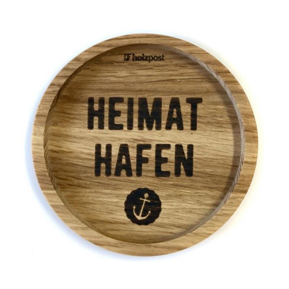 Holzuntersetzer "Heimathafen"