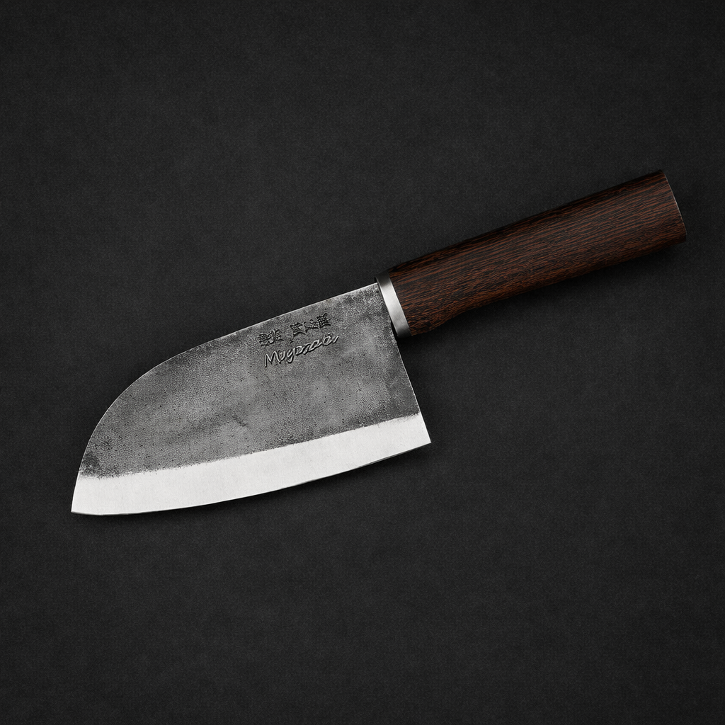 Kleines Hackbeil rostfreier japanischer Suminagashi-Damast, Holzgriff, hochwertiges Profikochmesser