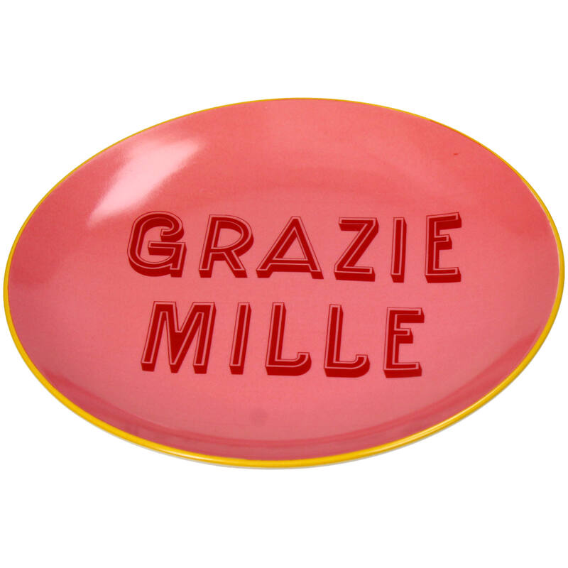 Teller Antipasti - Grazie Mille Stoneware Pink