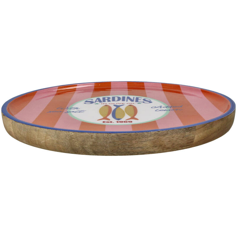 Teller Mango Holz - Sardinen