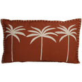 Kissen Baumwolle Terracotta - Palmen 30 x 50 cm