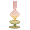 Glaskerzenhalter Glas - Grün, Pink, Gelb 9x15