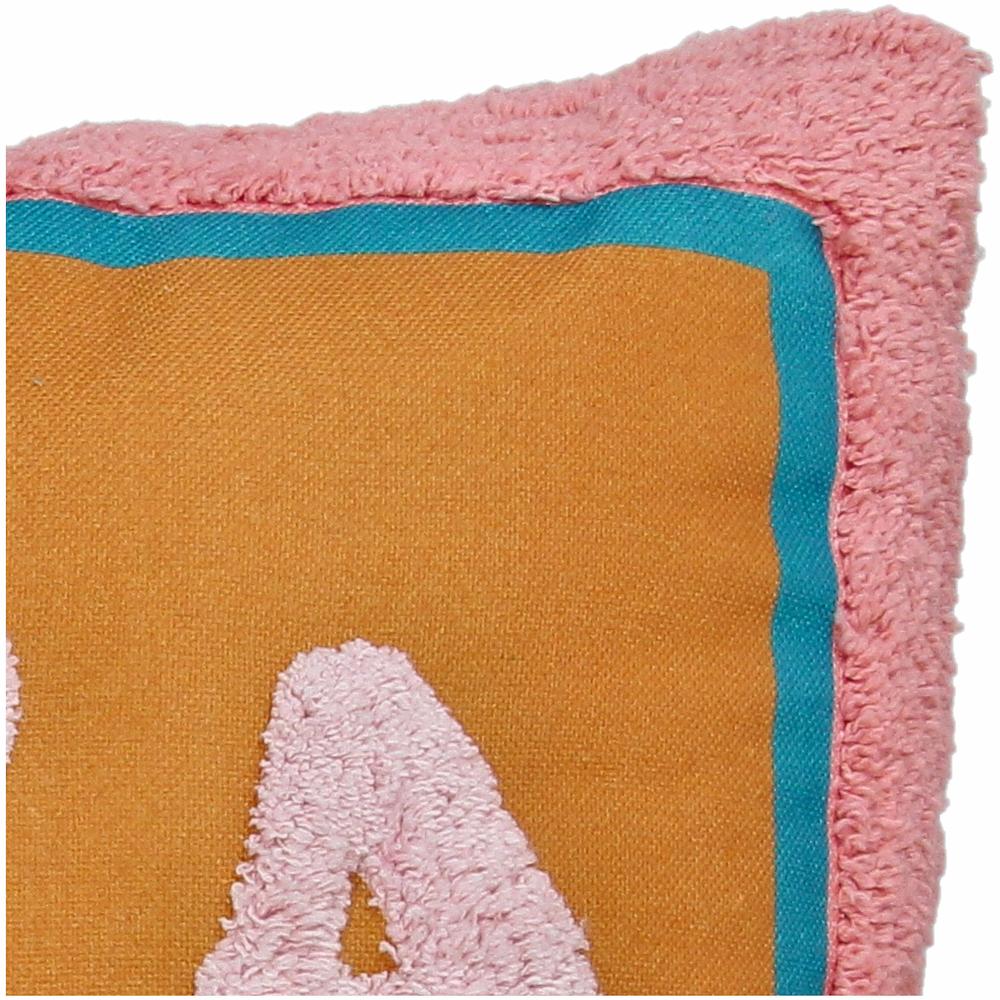 Nahaufnahme der ecke des "IBIZA" Kissens