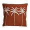 Kissen Baumwolle Terracotta - Palmen 45 x 45 cm