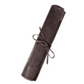 Messertasche aus gewachstem Rindleder, Braun