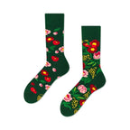 Motivsocken "FLOWER POWER GREEN" von Many Mornings