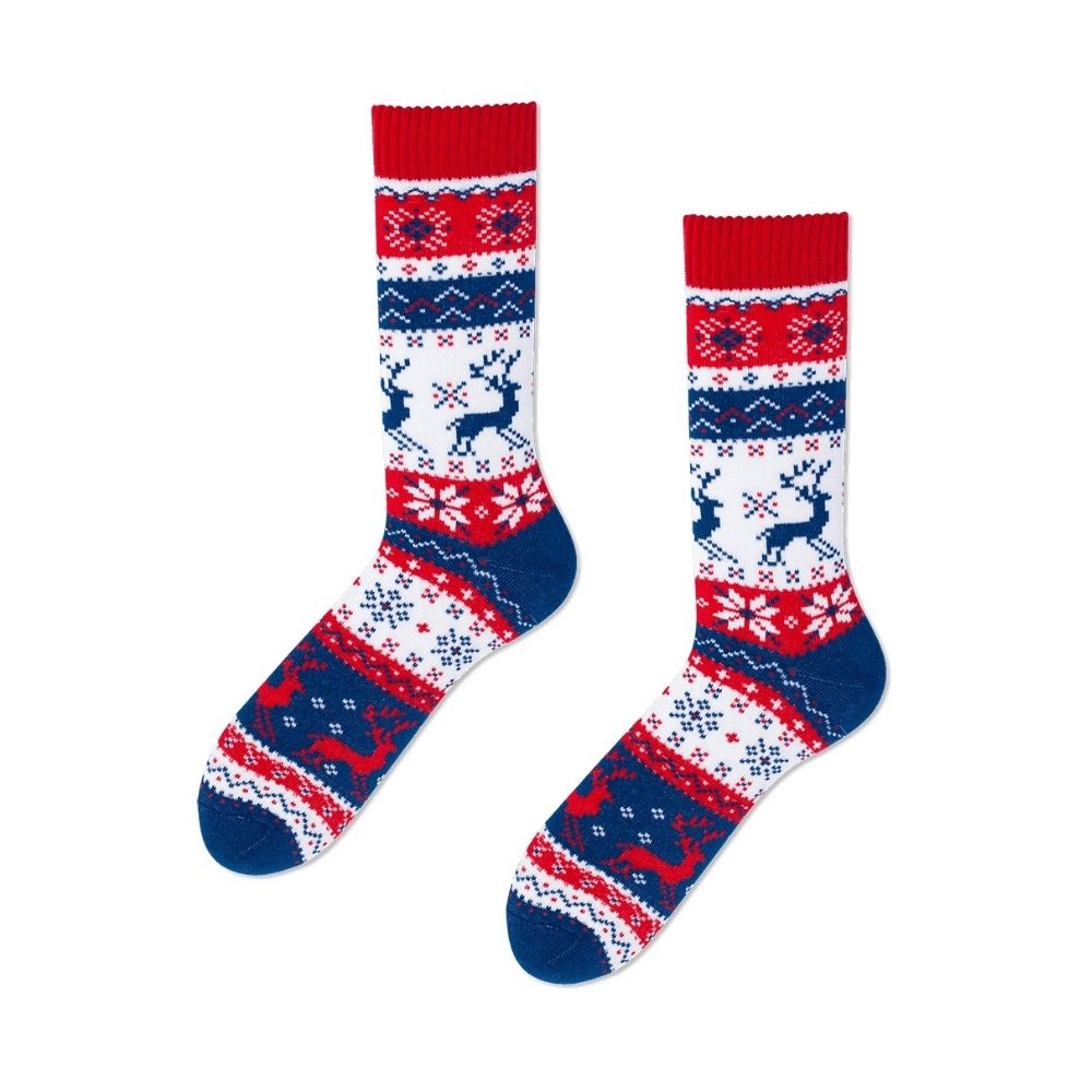 Winter-Motivsocken "WARM RUDOLPH" von Many Mornings
