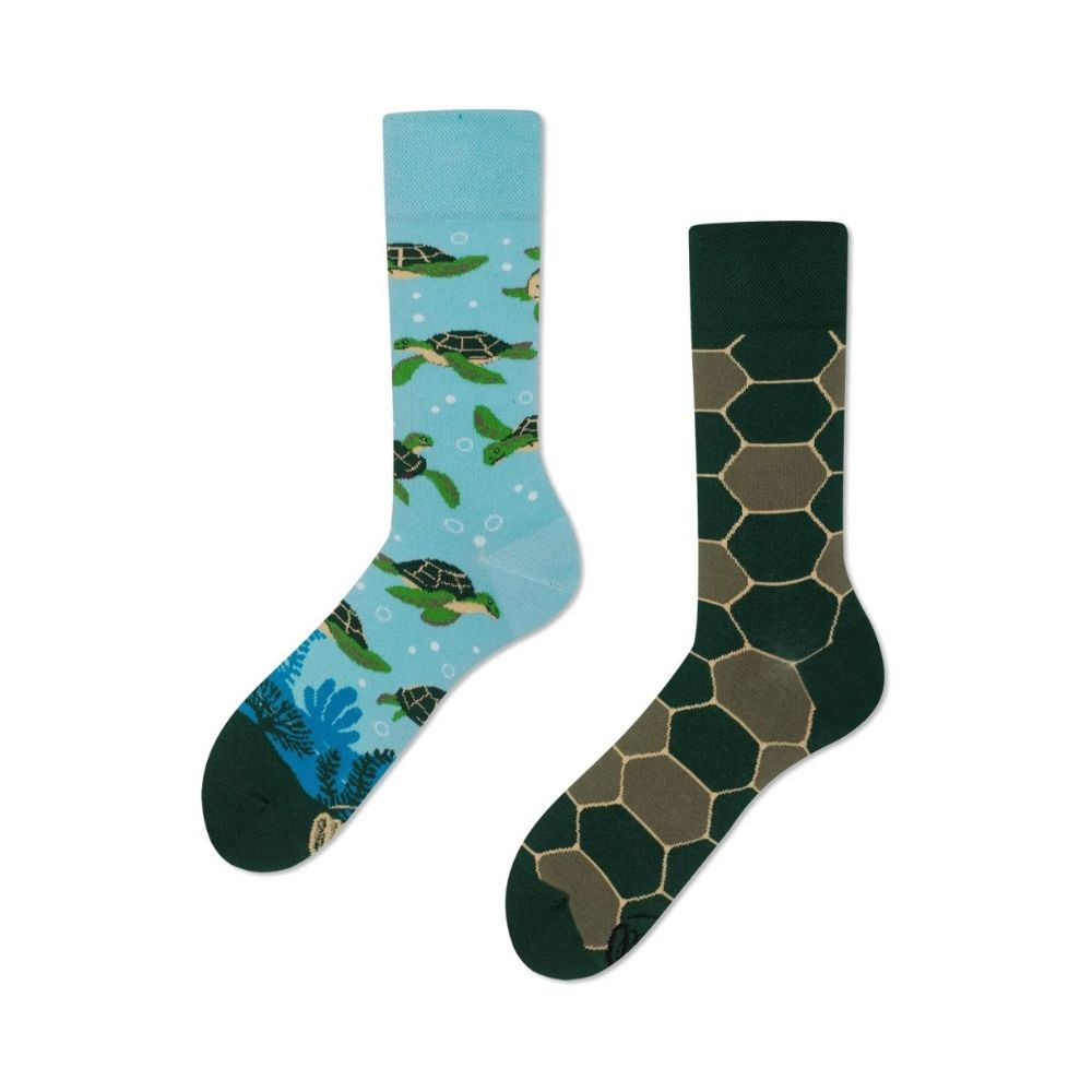 Motivsocken "SCHILDKRÖTEN ZEIT" von Many Mornings