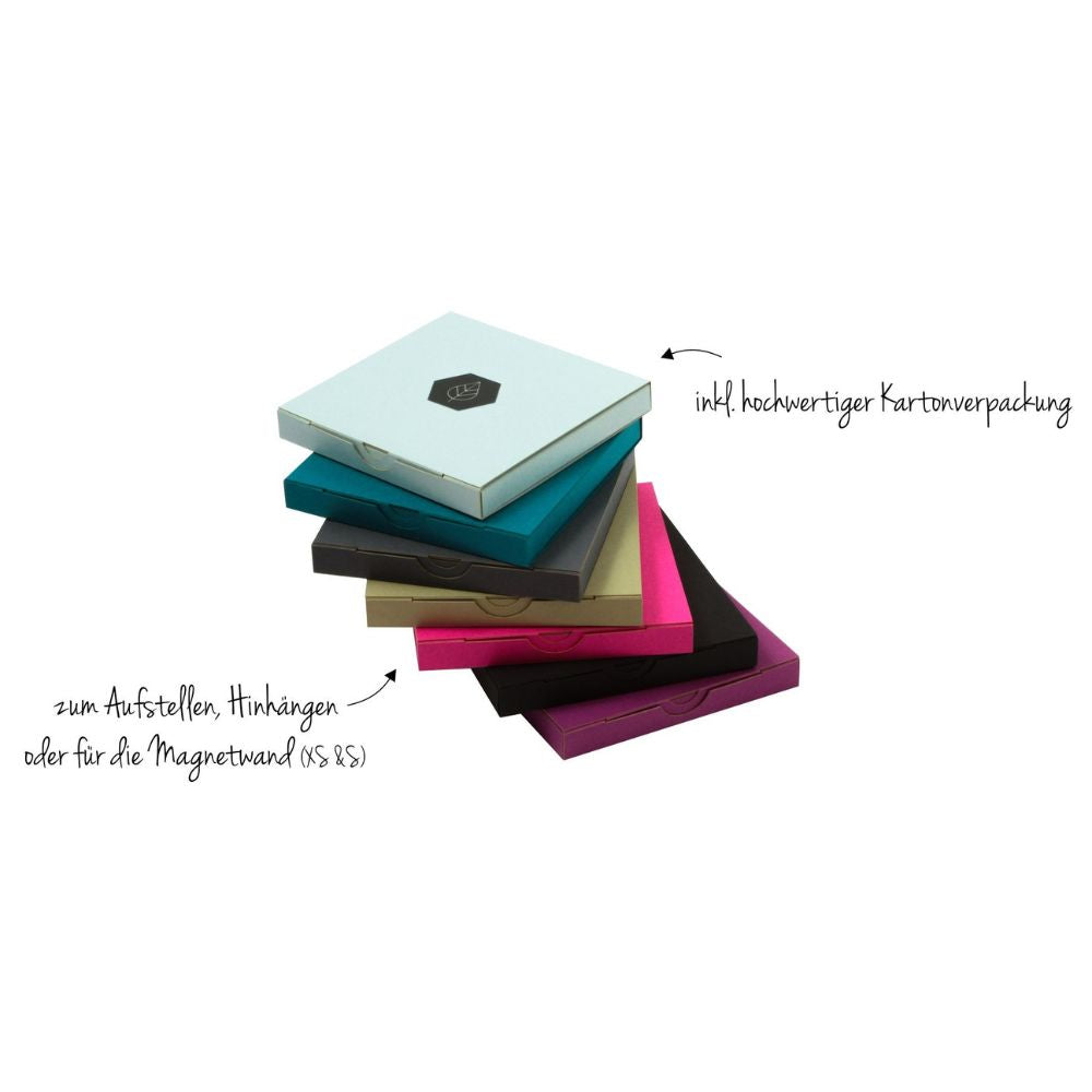 Verschiedene Verpackungen der Wanddekoration in vielen Farben