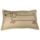 Kissen Baumwolle Beige - Dackel 30 x 50 cm