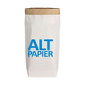 Eine Papiertüte wo ''Alt Papier'' drauf steht von 17;30