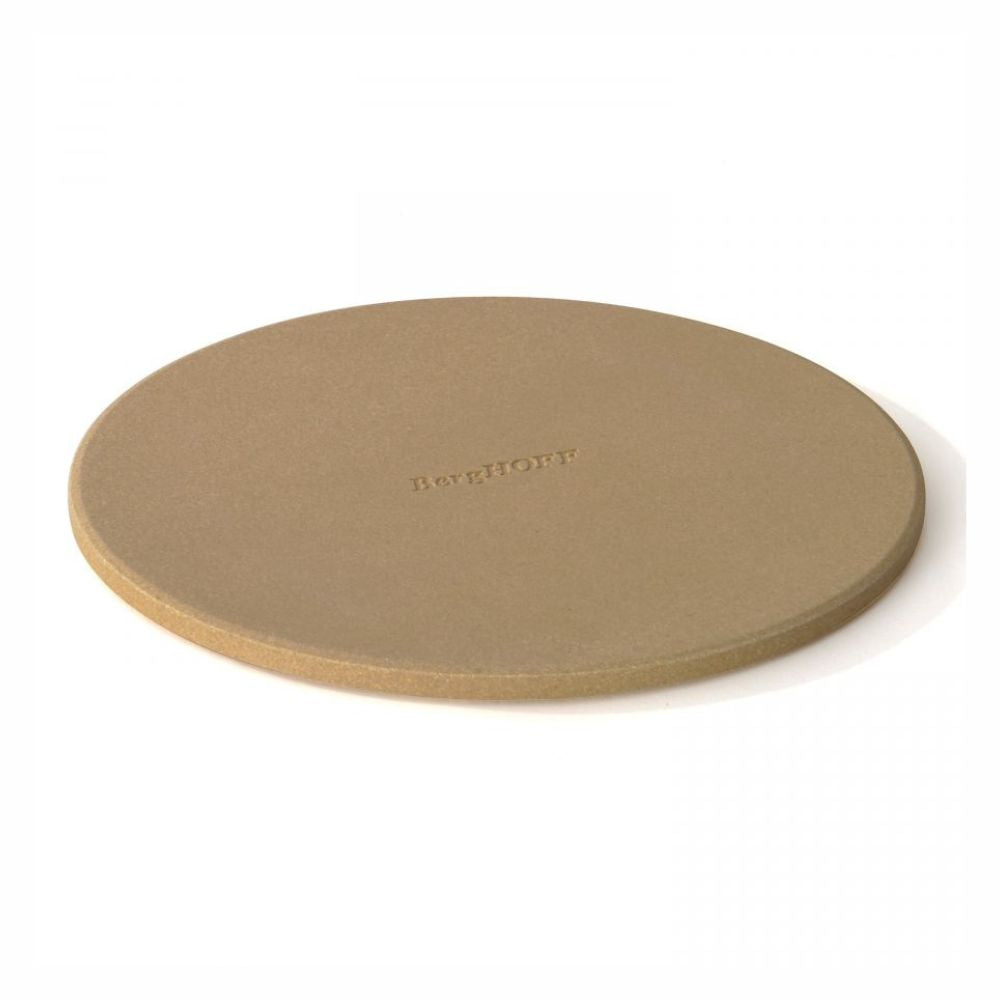 Pizzastein aus Keramik mit einem eingestanzten "Berghoff" Logo