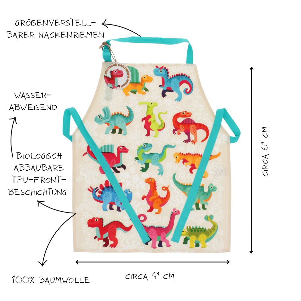 Wasserabweisende Schürze für Kinder - Baby Dinos