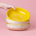 Keramikreibe Schale, Gelb - Canela