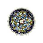 bemalte Keramikschale, farbig bemalt