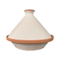 Tajine in beige Farbe, Marrokanischer nordafrikanischer Kochtopf, glasiert