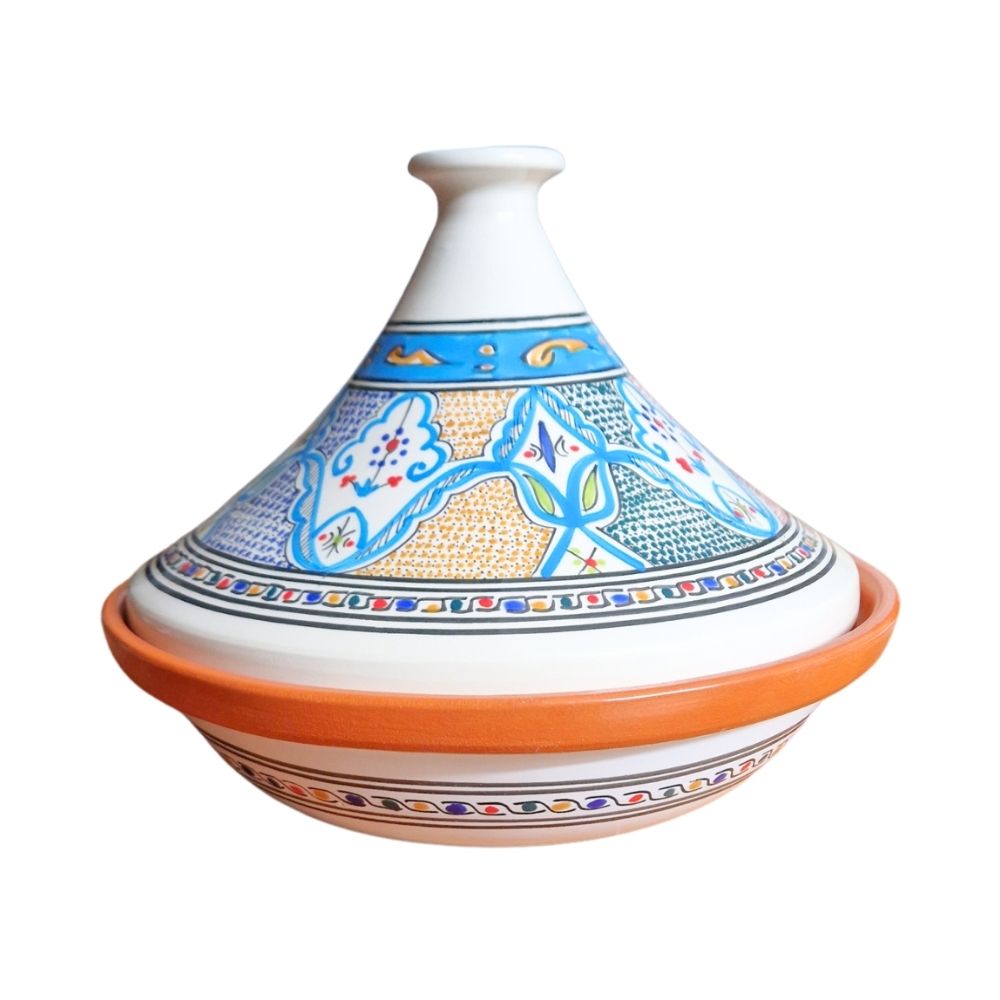 Handbemalte Tajine Türkise 