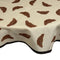Tischdecke Rund Beige, Braun - Croissants